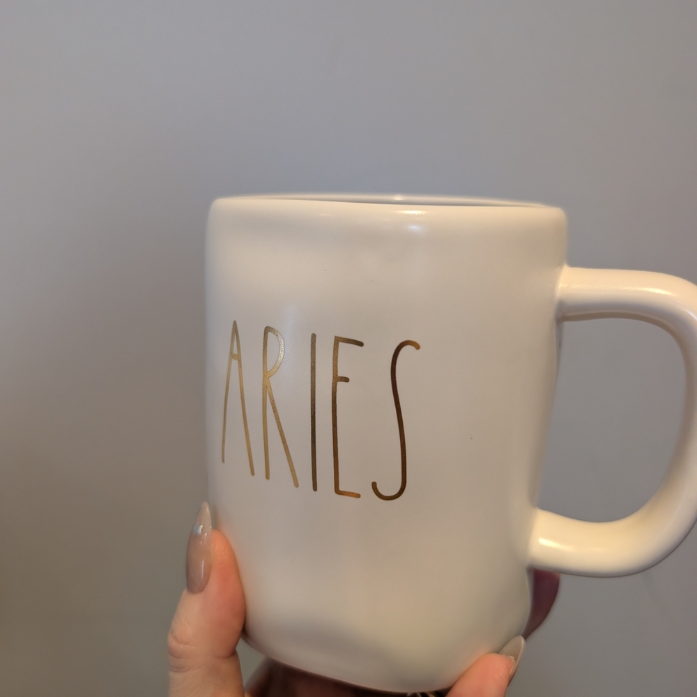 Aries White Ceramic Mug Rae Dunn - Picture 2 of 7